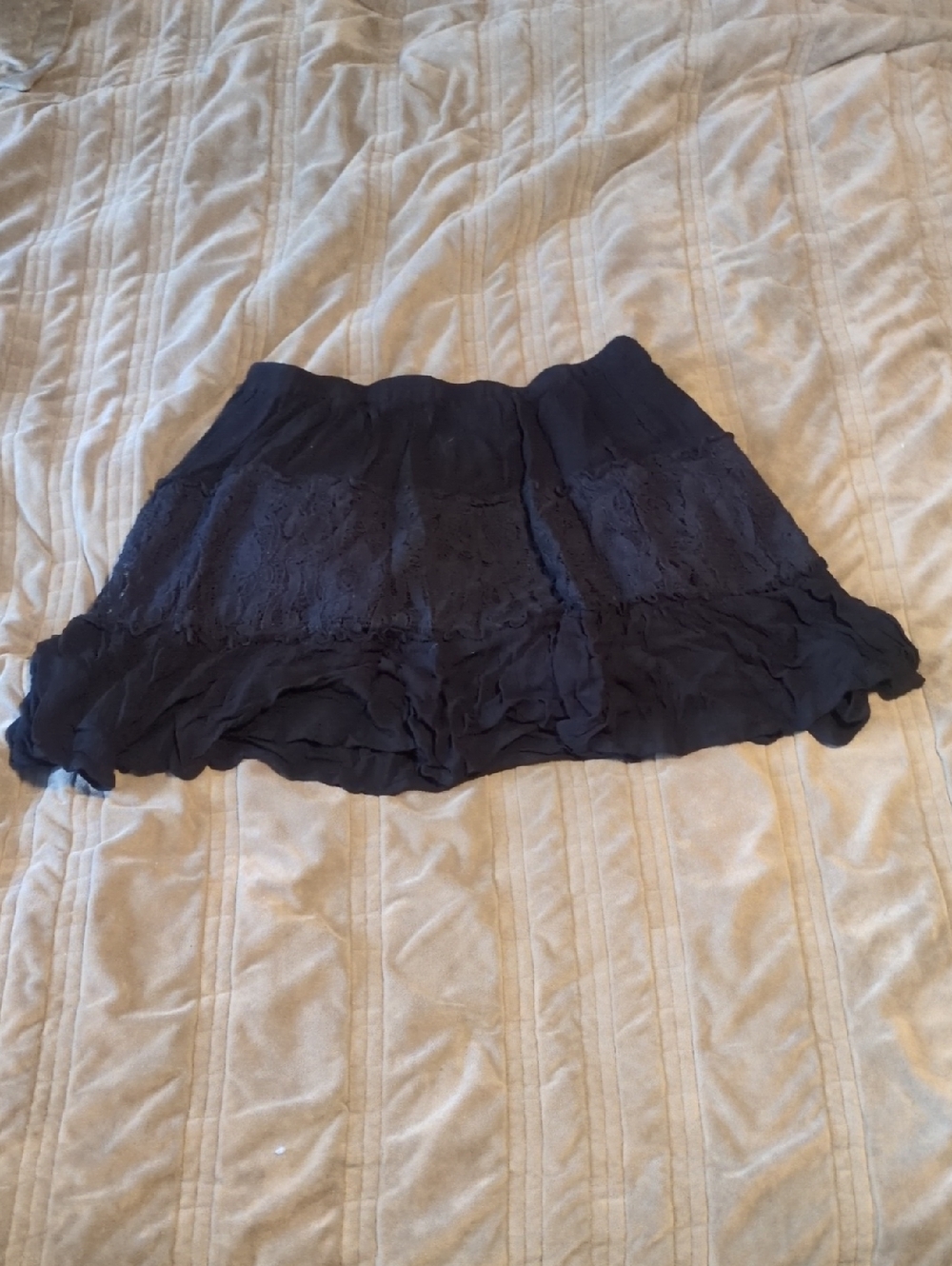 Walter Baker Black Textured Mini Skirt